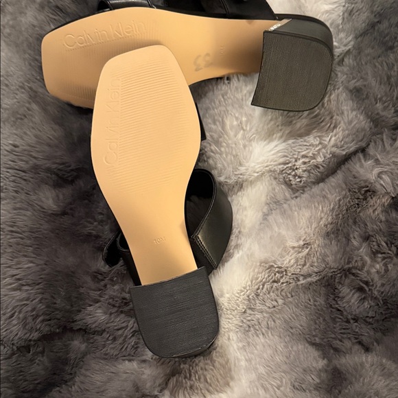 Calvin Klein Black Heeled Sandals - Picture 5 of 7